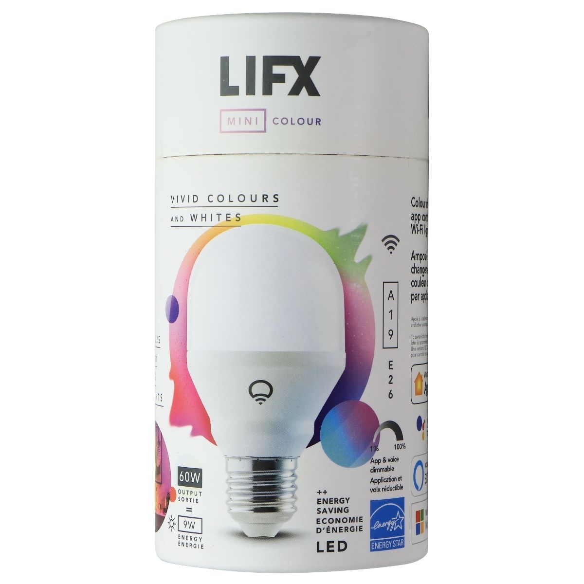 LIFX Mini Colour - Vivid Colours And Whites (60W) LED Bulb (Refurbished)