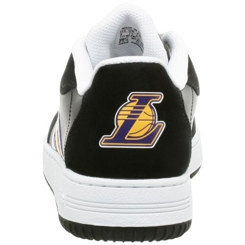 Adidas Men's BTB Low NBA Lakers Basketball Shoe,Black/Regal Purple,11 M 11-M