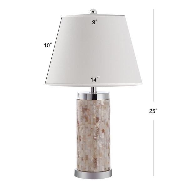 SAFAVIEH Lighting Shell/Metal Table Lamp Shell