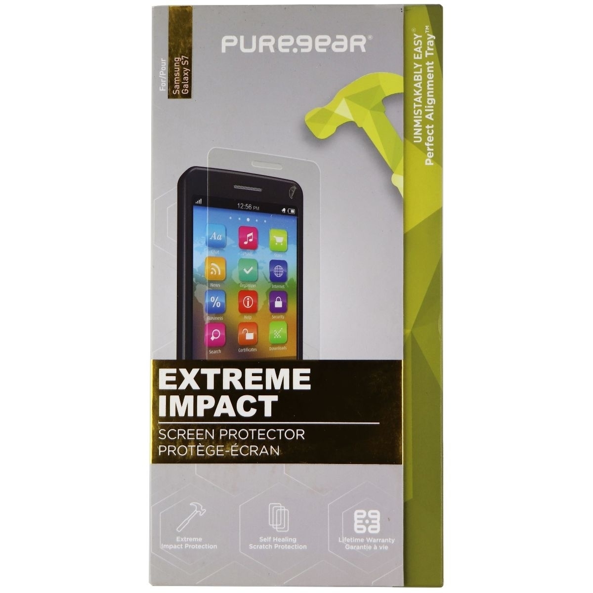 PureGear Extreme Impact Screen Protector Kit For Samsung Galaxy S7 - Clear