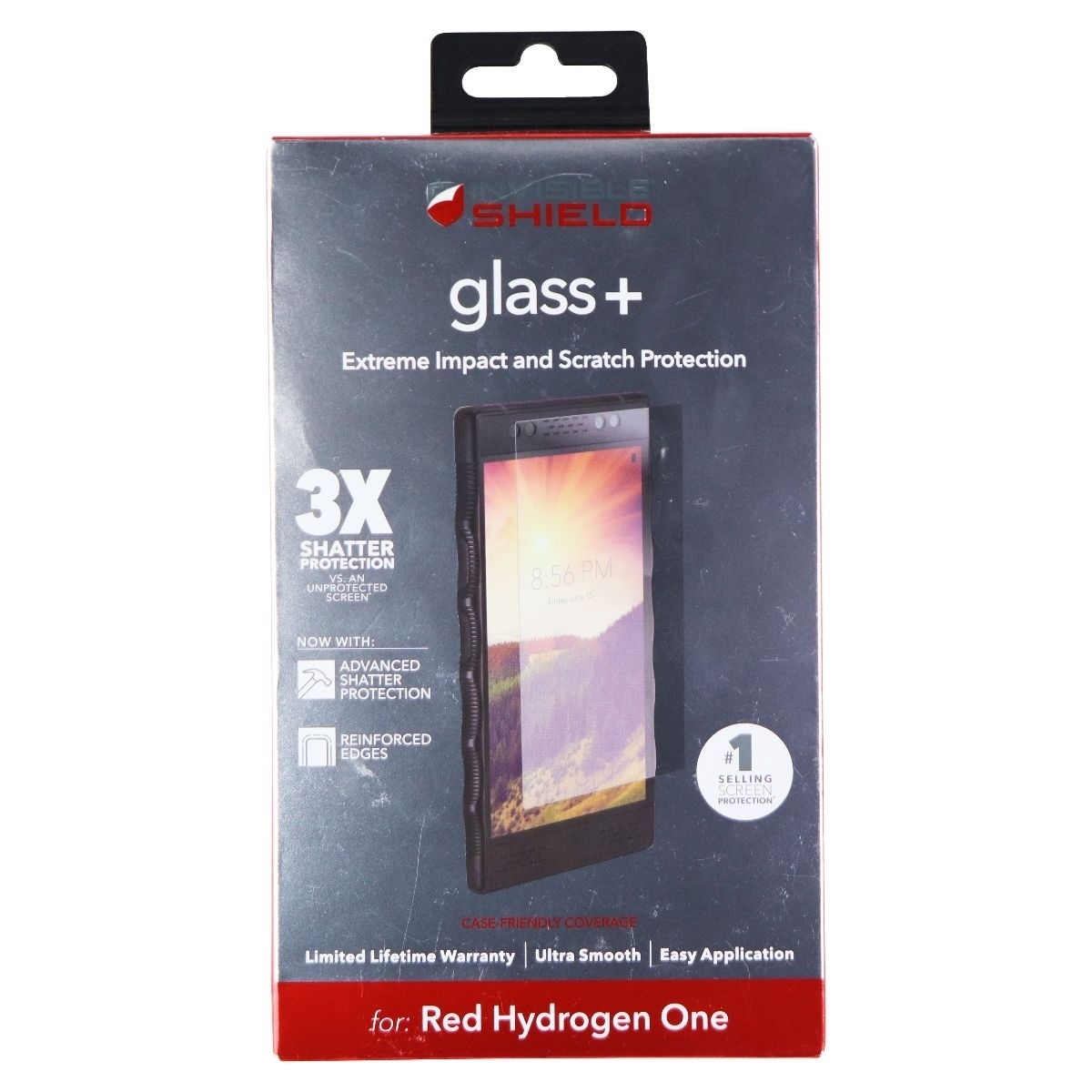 Invisible Shield Glass+ Screen Protector For Verizon Red Hydrogen One - Clear