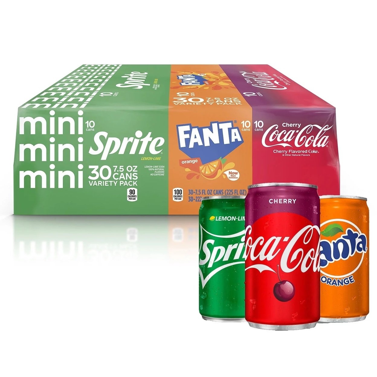 Coca-Cola Flavors Mini Cans Variety Pack, 7.5 Fluid Ounce (Pack Of 30)