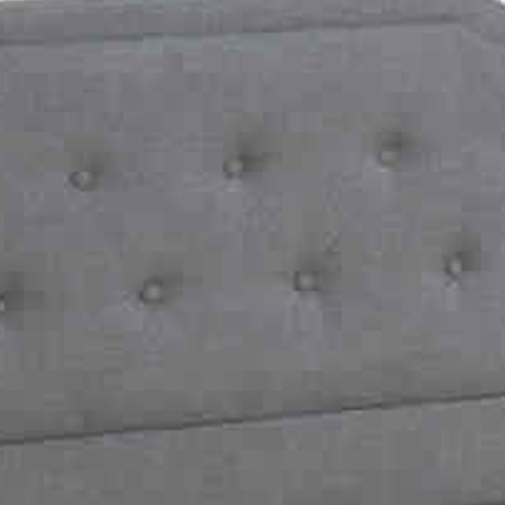 Glorious Upholstered Wooden Full Bed With Button Tufted Headboard, Blue Gray- Saltoro Sherpi