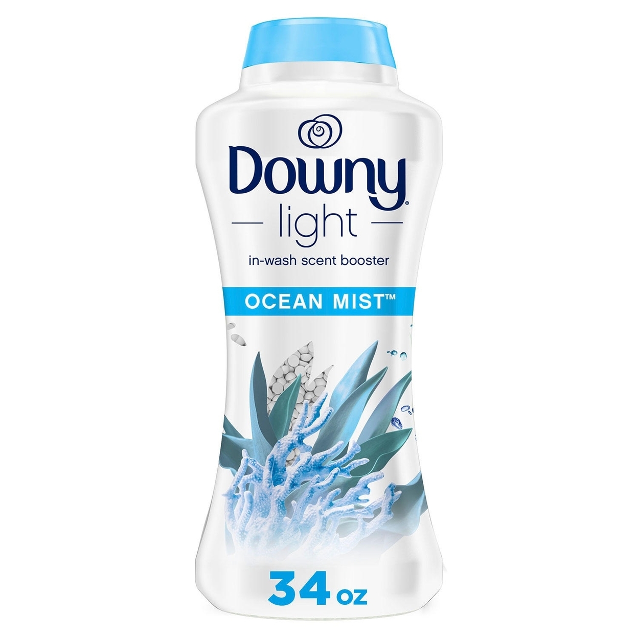 Downy Light In-Wash Scent Booster Beads, Ocean Mist (34 Ounce)