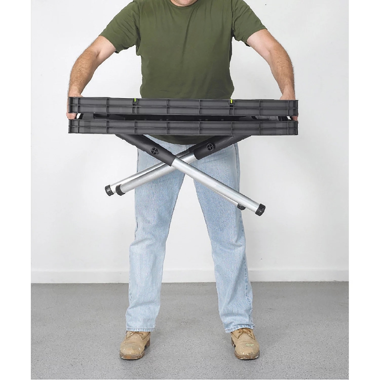 Keter Folding Work Table With Two Adjustable Clamps