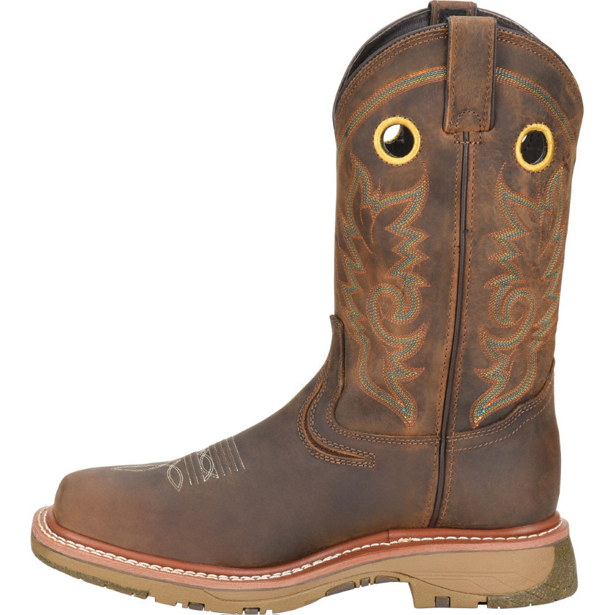 Double-H Boots Men's 12 Elijah Workflex MAX Wide Square Toe Composite Toe Work Boot Brown - DH5241 LIGHT BROW - Brown, 12
