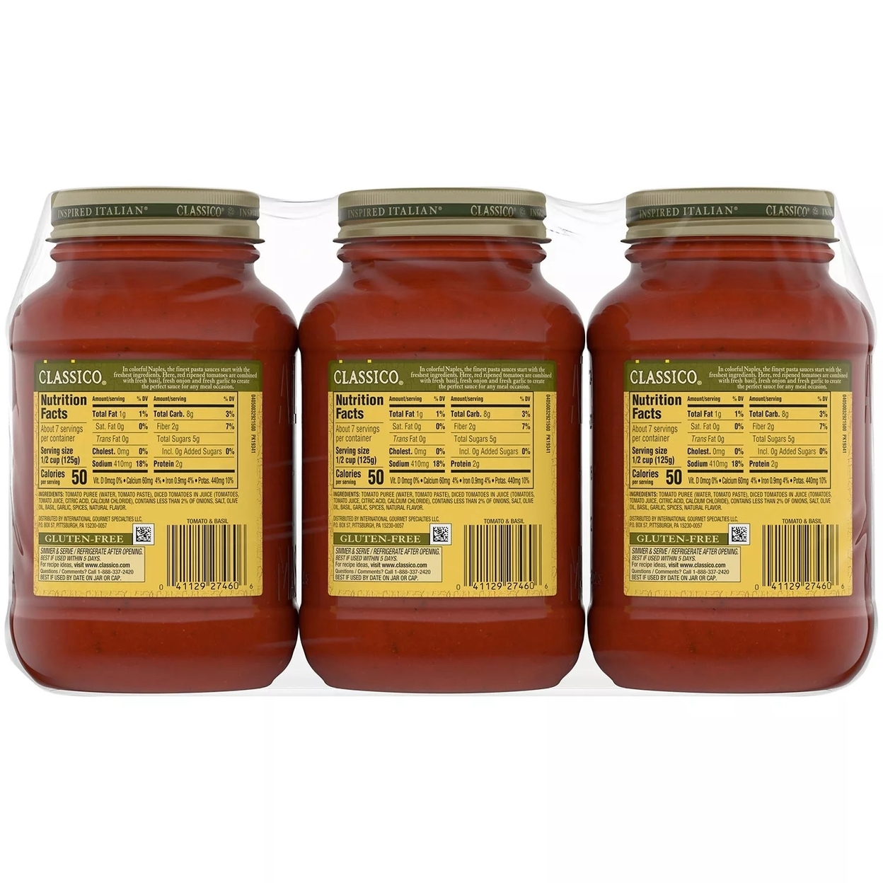 Classico Tomato And Basil Pasta Sauce, 32 Ounce (Pack Of 3)