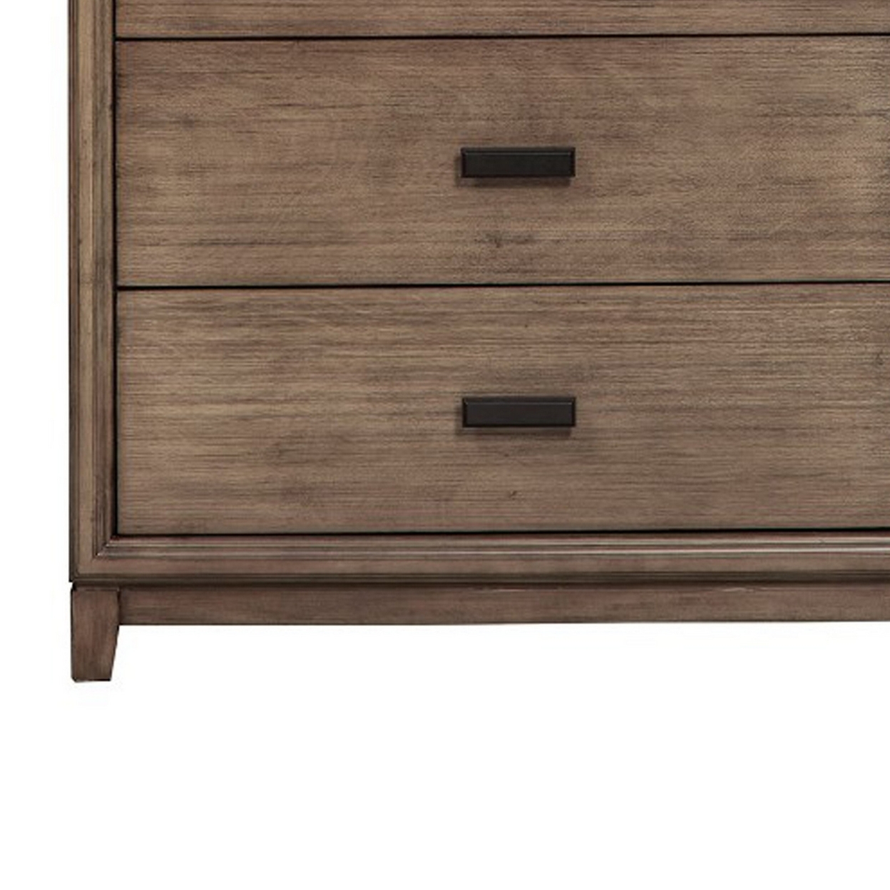 Wooden Chest With 5 Drawers, Brown- Saltoro Sherpi