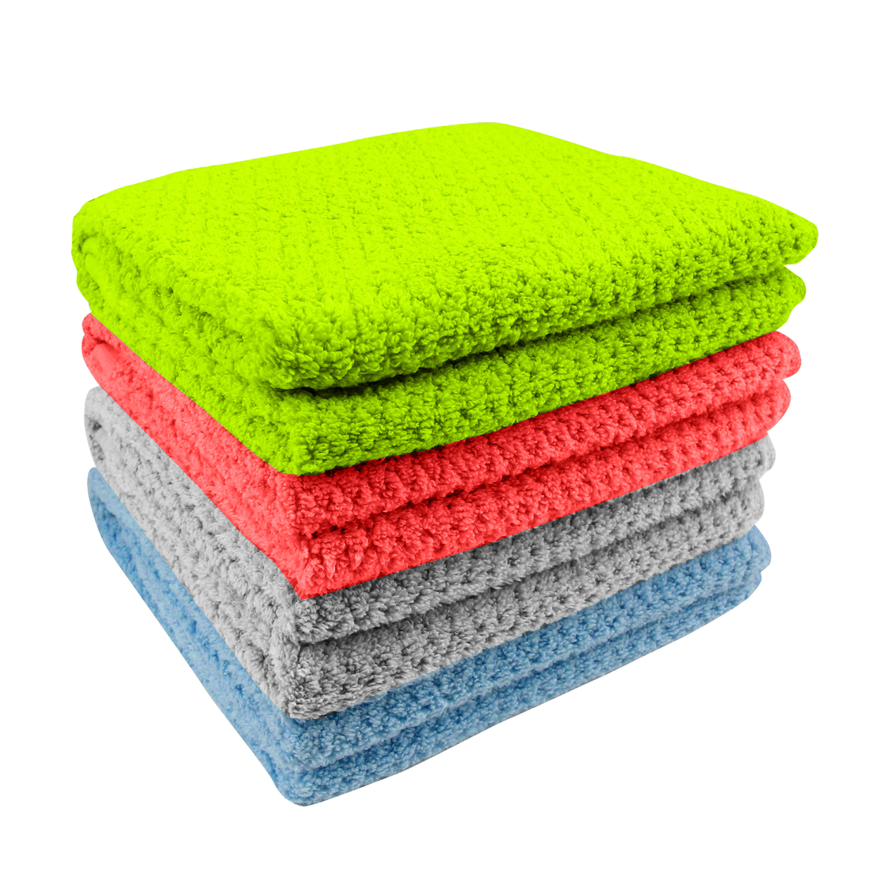 3-Pack: Ultra-Soft Popcorn Textured Weaved 100% Cotton Quick Dry Absorbent Bath Spa Towels