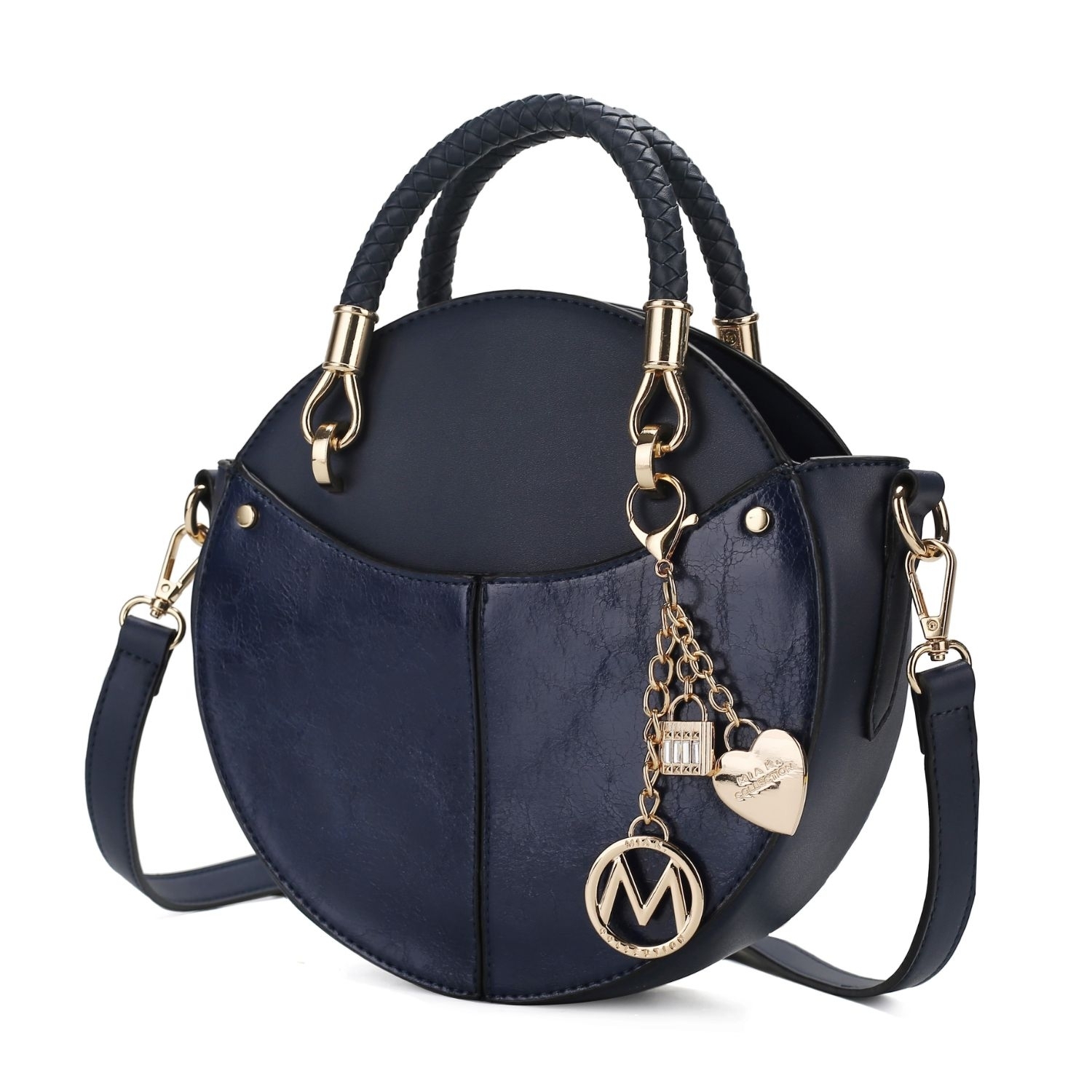 MKF Collection Nobella Crossbody Handbag By Mia K. - Navy