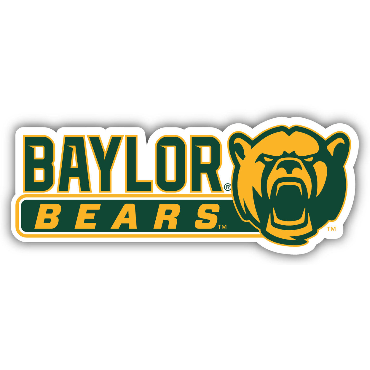 Baylor Bears 4 Inch Wide Colorful Vinyl Decal Sticker