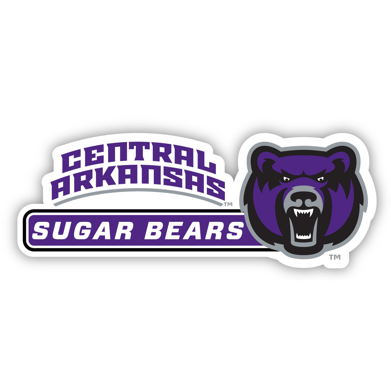 Central Arkansas Bears 4 Inch Wide Colorful Vinyl Decal Sticker
