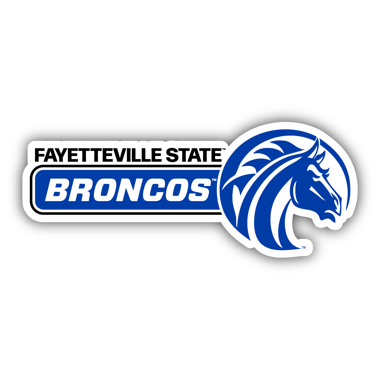 Fayetteville State University 4 Inch Wide Colorful Vinyl Decal Sticker