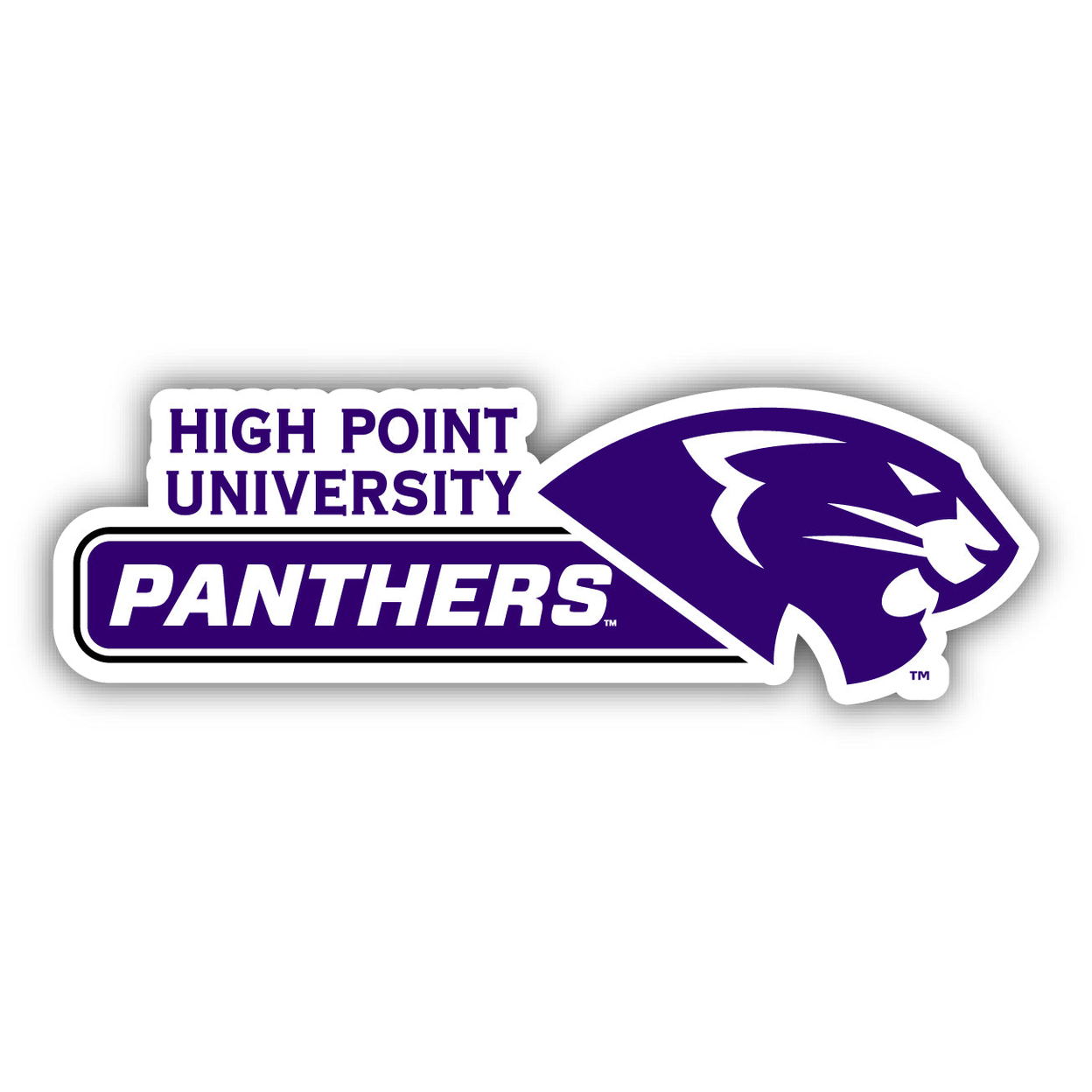 High Point University 4 Inch Wide Colorful Vinyl Decal Sticker