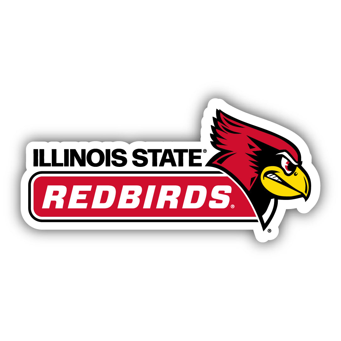 Illinois State Redbirds 4 Inch Wide Colorful Vinyl Decal Sticker