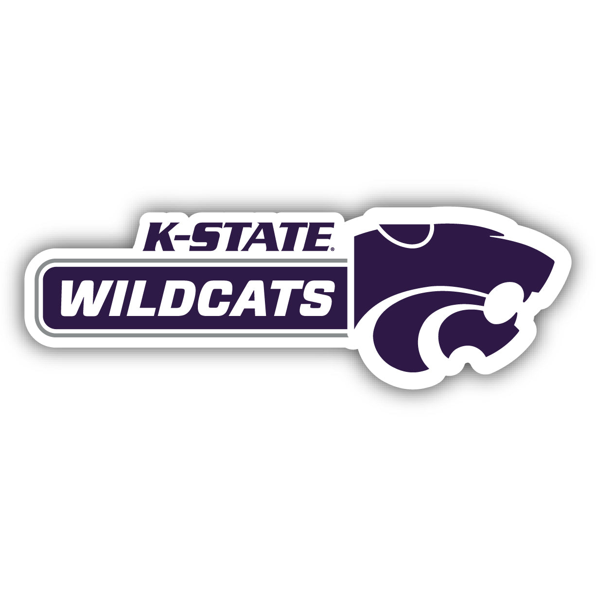 Kansas State Wildcats 4 Inch Wide Colorful Vinyl Decal Sticker