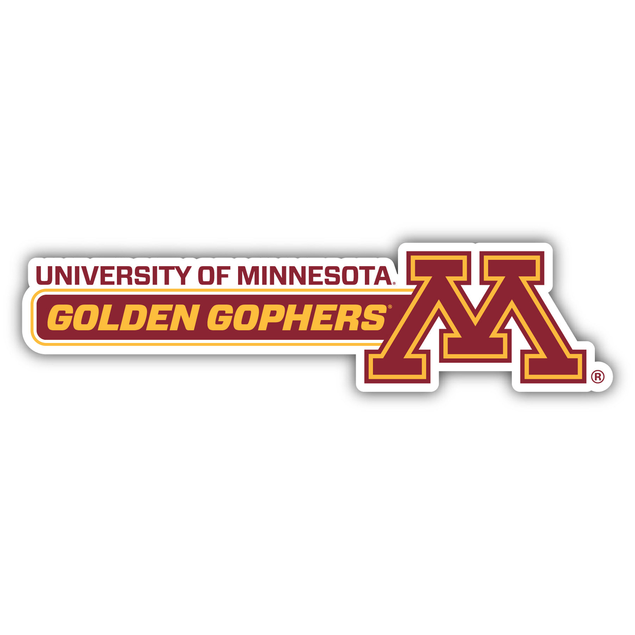 Minnesota Gophers 4 Inch Wide Colorful Vinyl Decal Sticker
