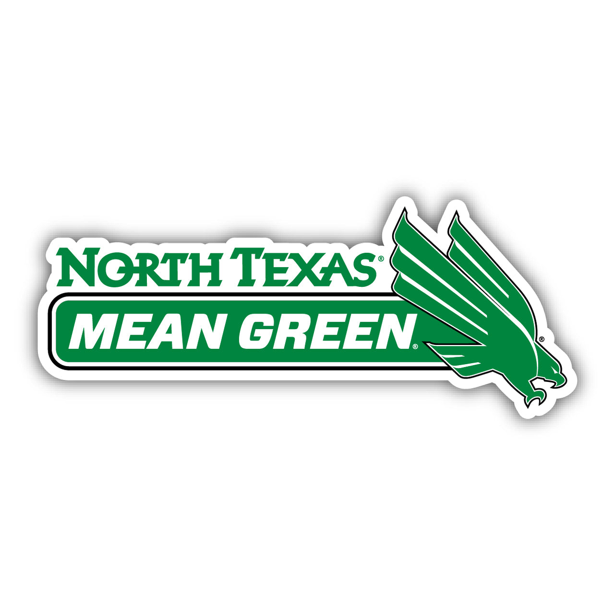 North Texas 4 Inch Wide Colorful Vinyl Decal Sticker