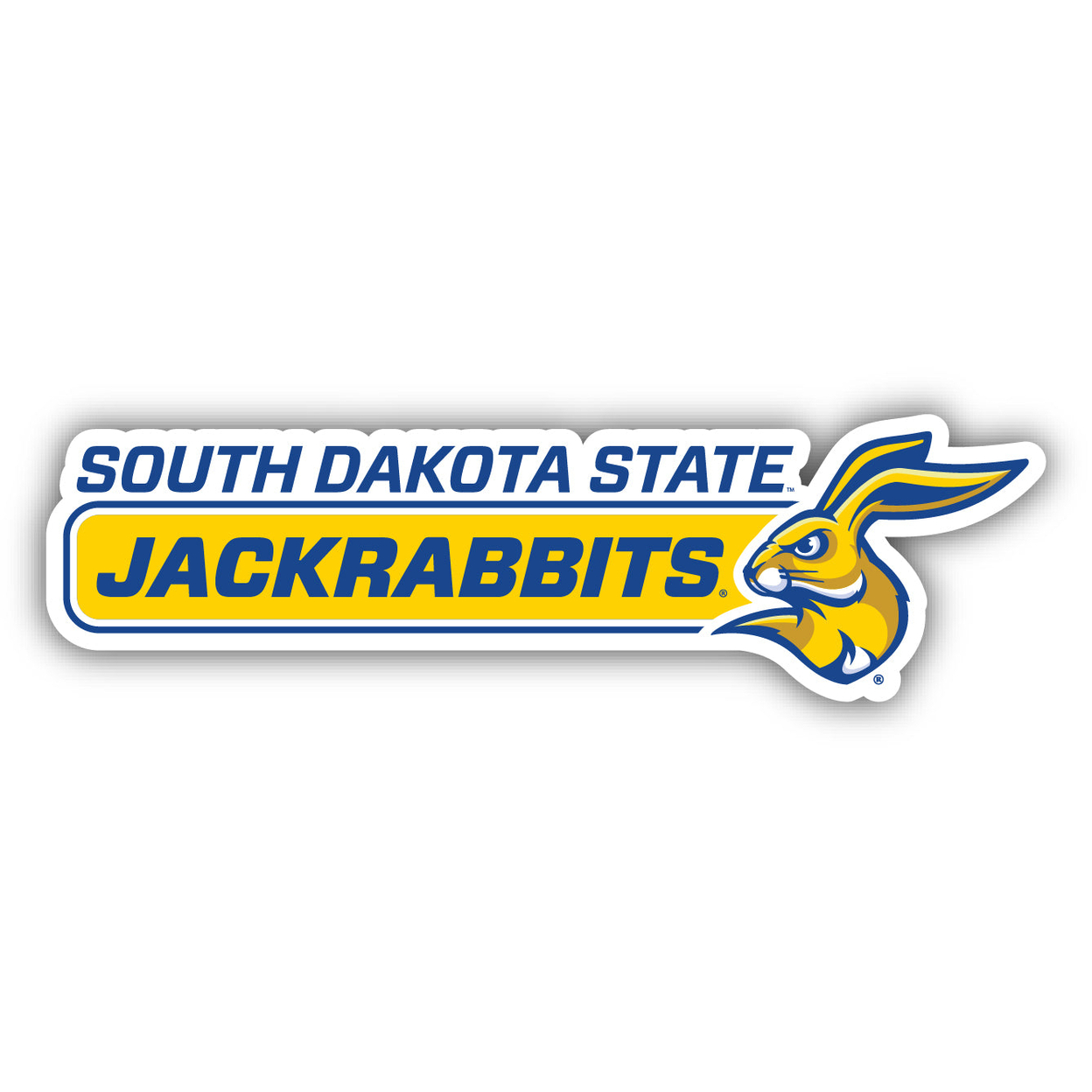 South Dakota State Jackrabbits 4 Inch Wide Colorful Vinyl Decal Sticker