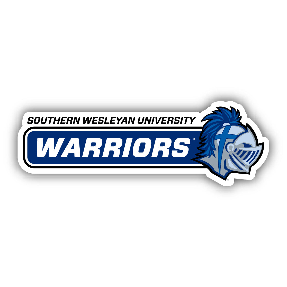 Southern Wesleyan University 4 Inch Wide Colorful Vinyl Decal Sticker
