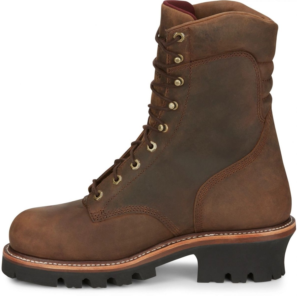 Chippewa Men's 9 Super DNA Steel Toe Waterproof Insulated Logger Work Boot Bay Apache - 59405 ONE SIZE BROWN - BROWN, 9.5 Wide