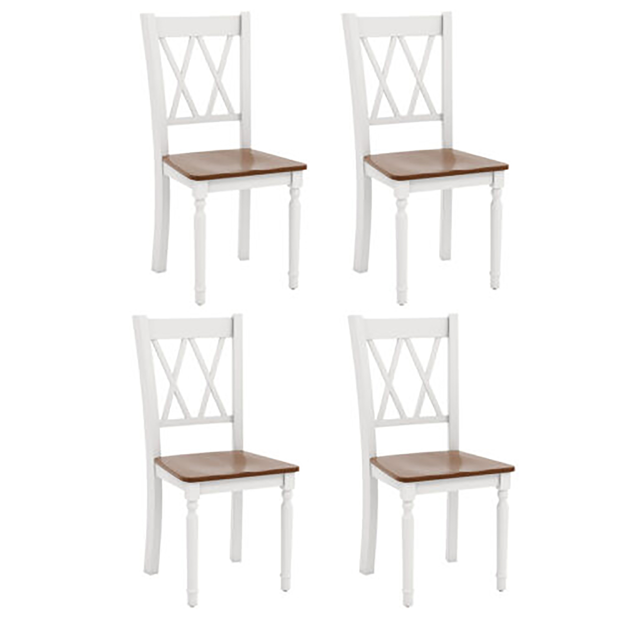 Dining Chairs Set Of 4 Wood Farmhouse Dining Room Side Chairs For Home Kitchen