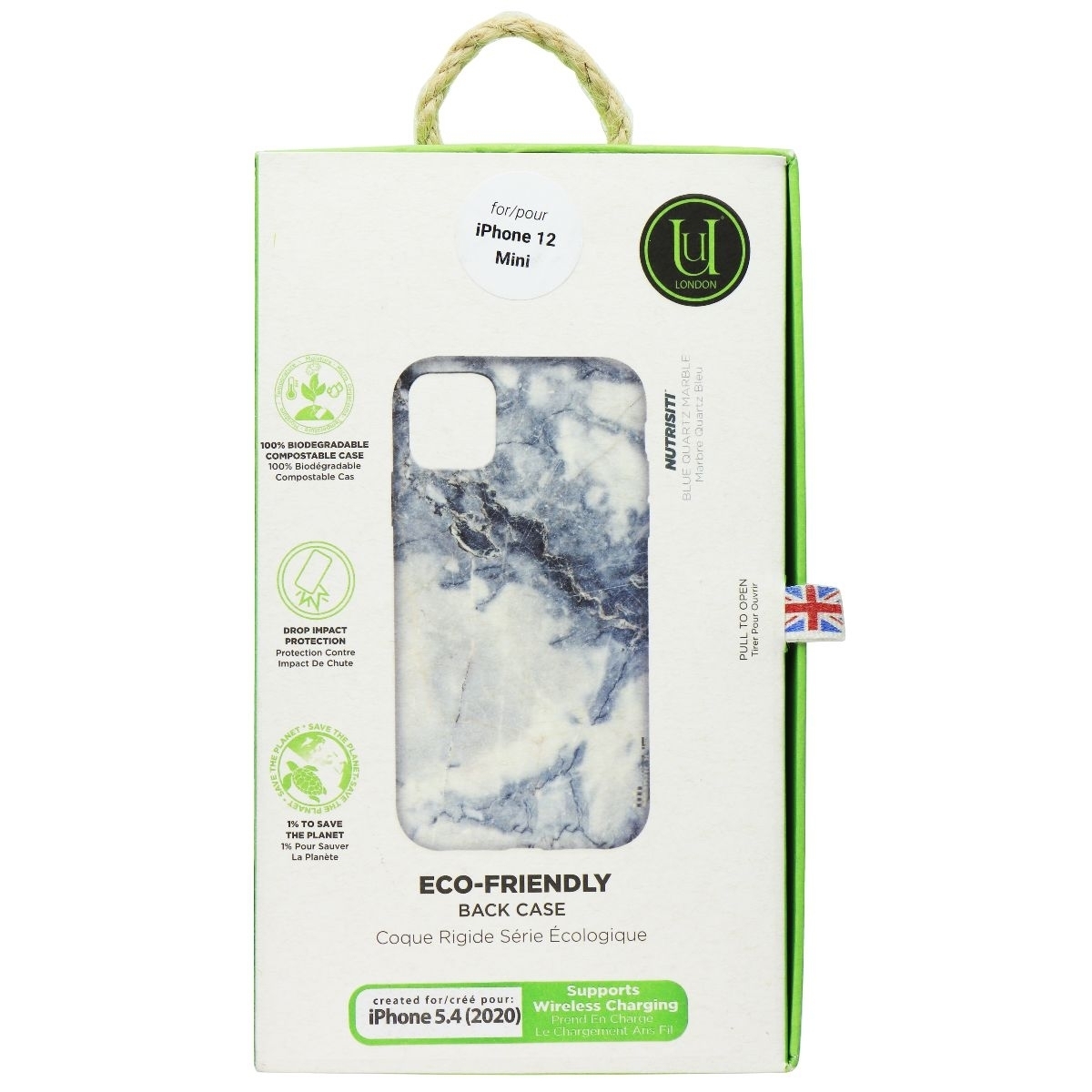 Unique London Eco-Friendly Case For Apple IPhone 12 Mini - Gray Marble