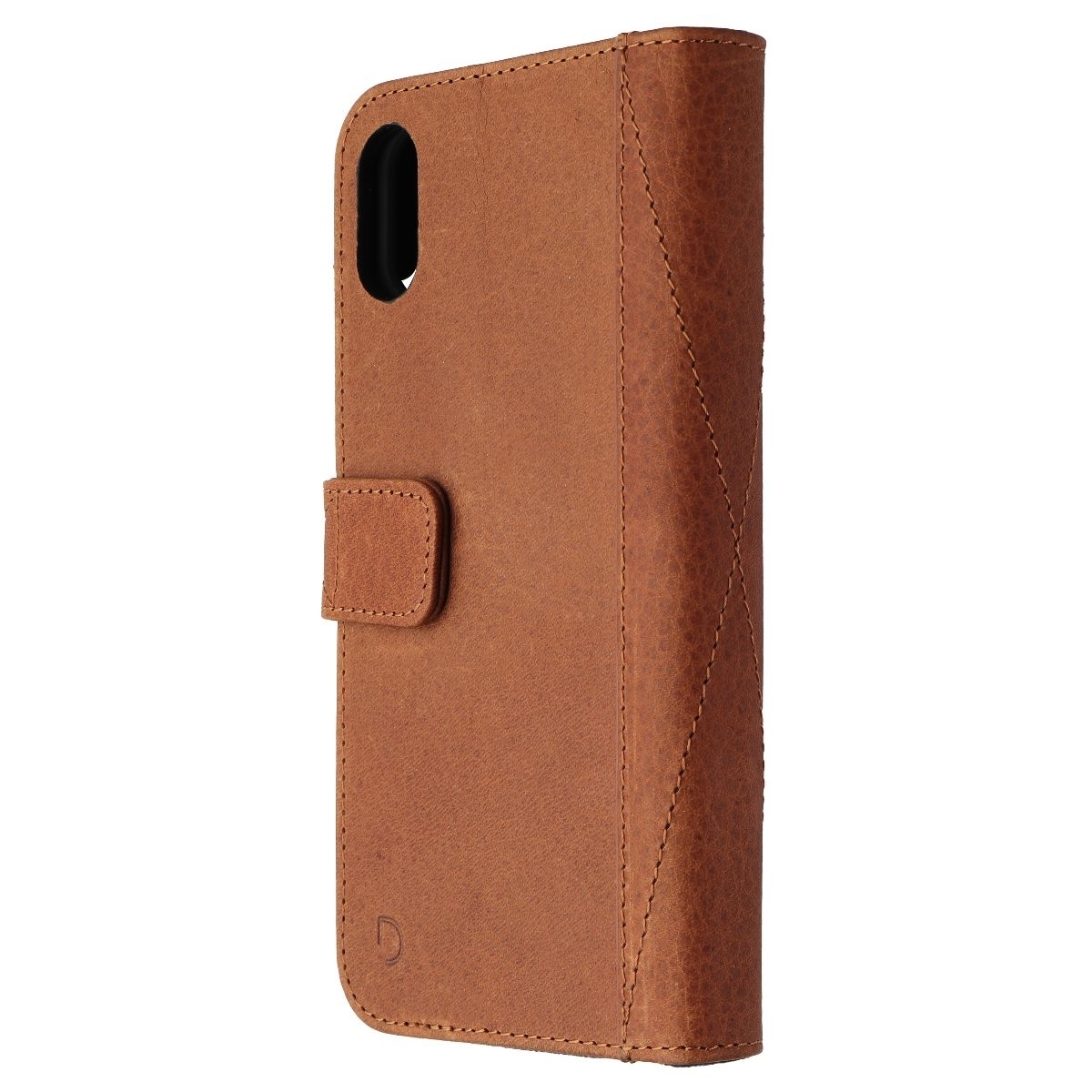 DECODED Full Grain Leather Folio + Case For Apple IPhone XR - Cinnamon Brown