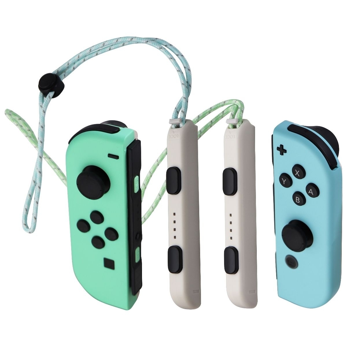 Nintendo Animal Crossing Edition Left & Right Joy-Cons With Straps - Blue/Green
