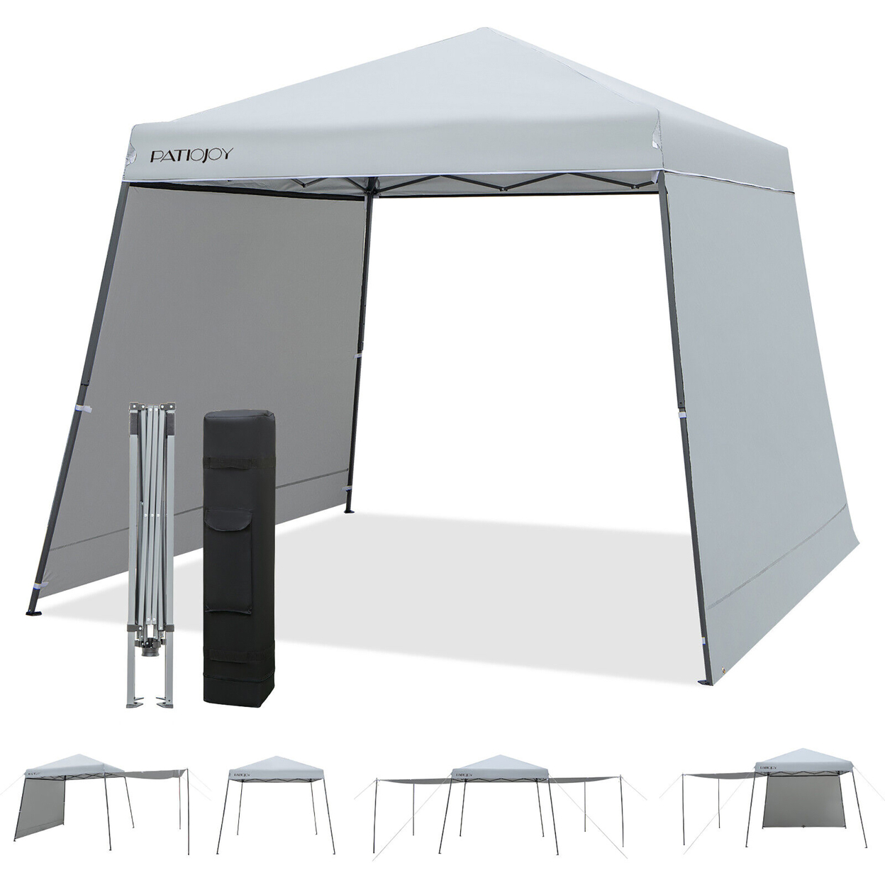 Patio 10 X 10FT Instant Pop-up Canopy Folding Tent W/ Sidewalls & Awnings Outdoor