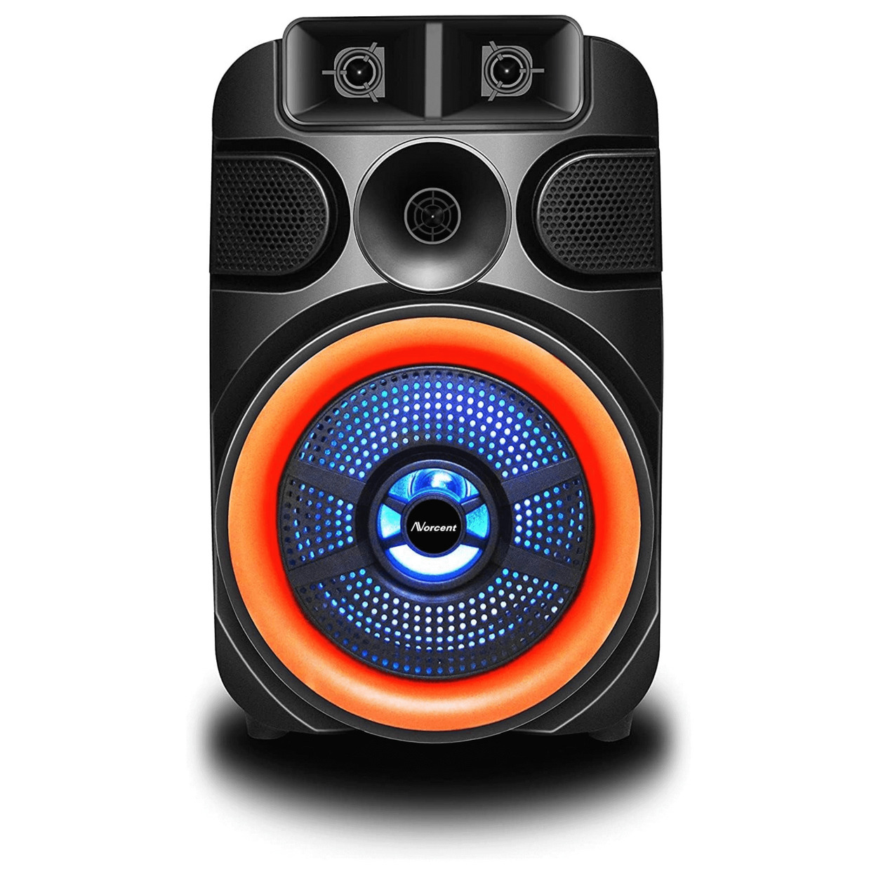 Norcent 8 Portable Bluetooth Outdoor Speaker With FM Radio And LED Lights