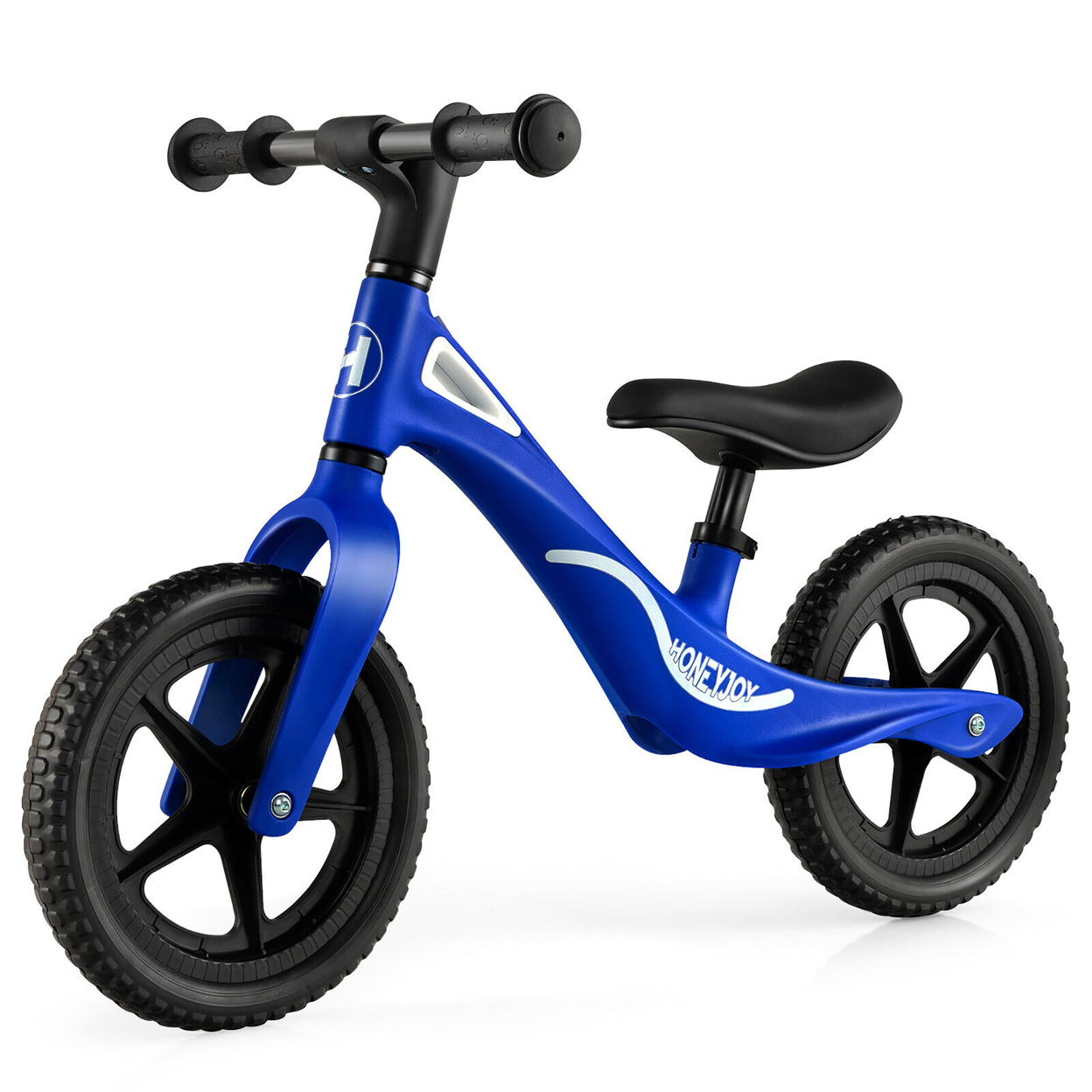 Kids Balance Bike, Lightweight Toddler Bicycle With Rotatable Handlebar - Blue