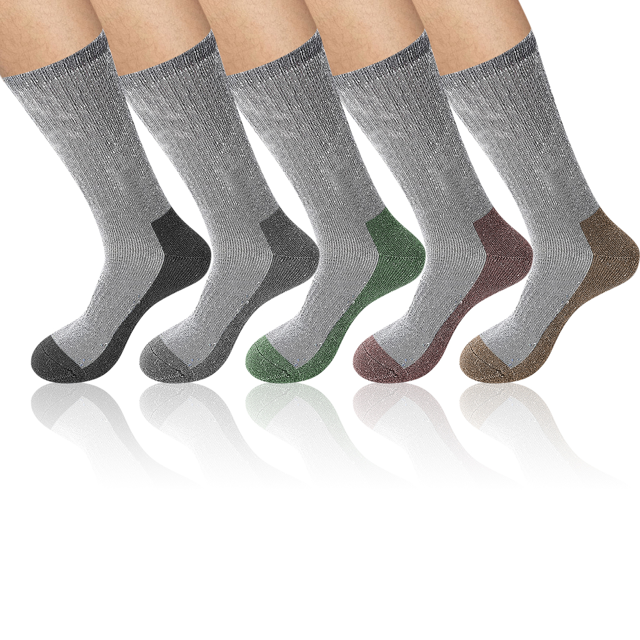 3-Pairs: Men's Warm Thick Merino Lamb Wool Socks