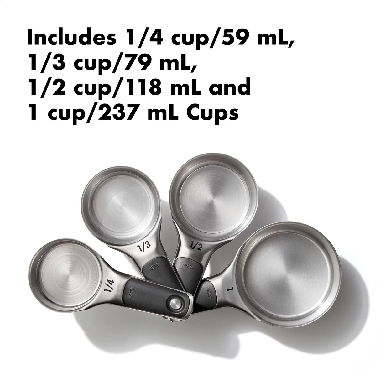 OXO 8-Piece Stainless Steel Measuring Cups And Spoons Set