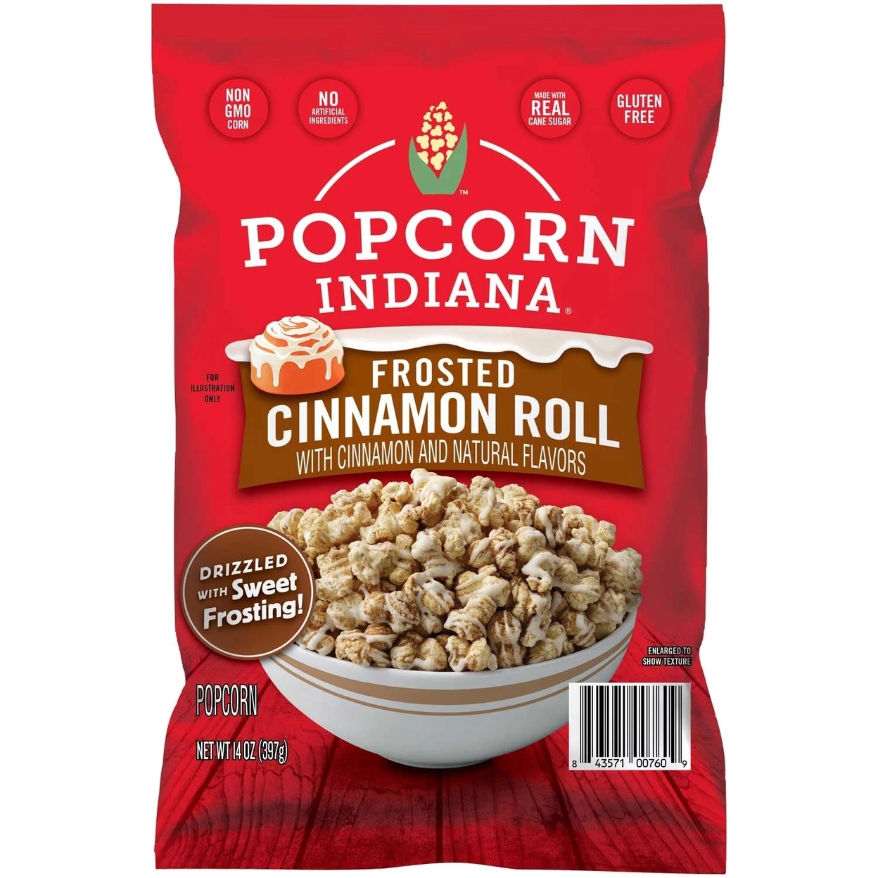 Popcorn Indiana Frosted Cinnamon Roll Popcorn (14 Ounce)