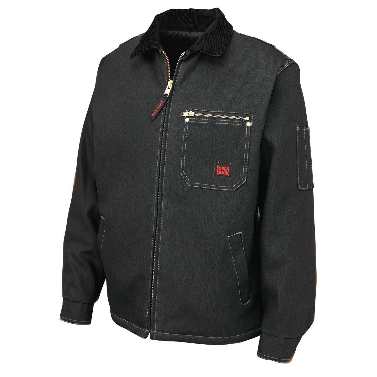 Tough Duck Men's Chore Jacket Black - WJ31-BLK BLACK - BLACK, XL