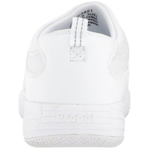Propet Women's Wash N Wear Slip On Ll Walking Shoe SR White - SR White, 10.5 Wide
