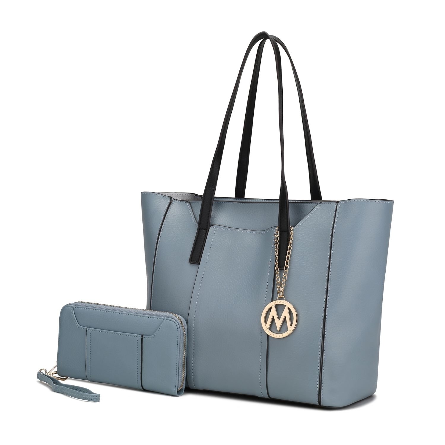 MKF Collection Dinah Light Weight Tote Handbag With Wallet By Mia K. - Stone Gray