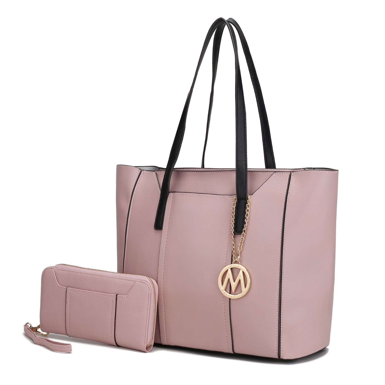 MKF Collection Dinah Light Weight Tote Handbag With Wallet By Mia K. - Dusty Pink