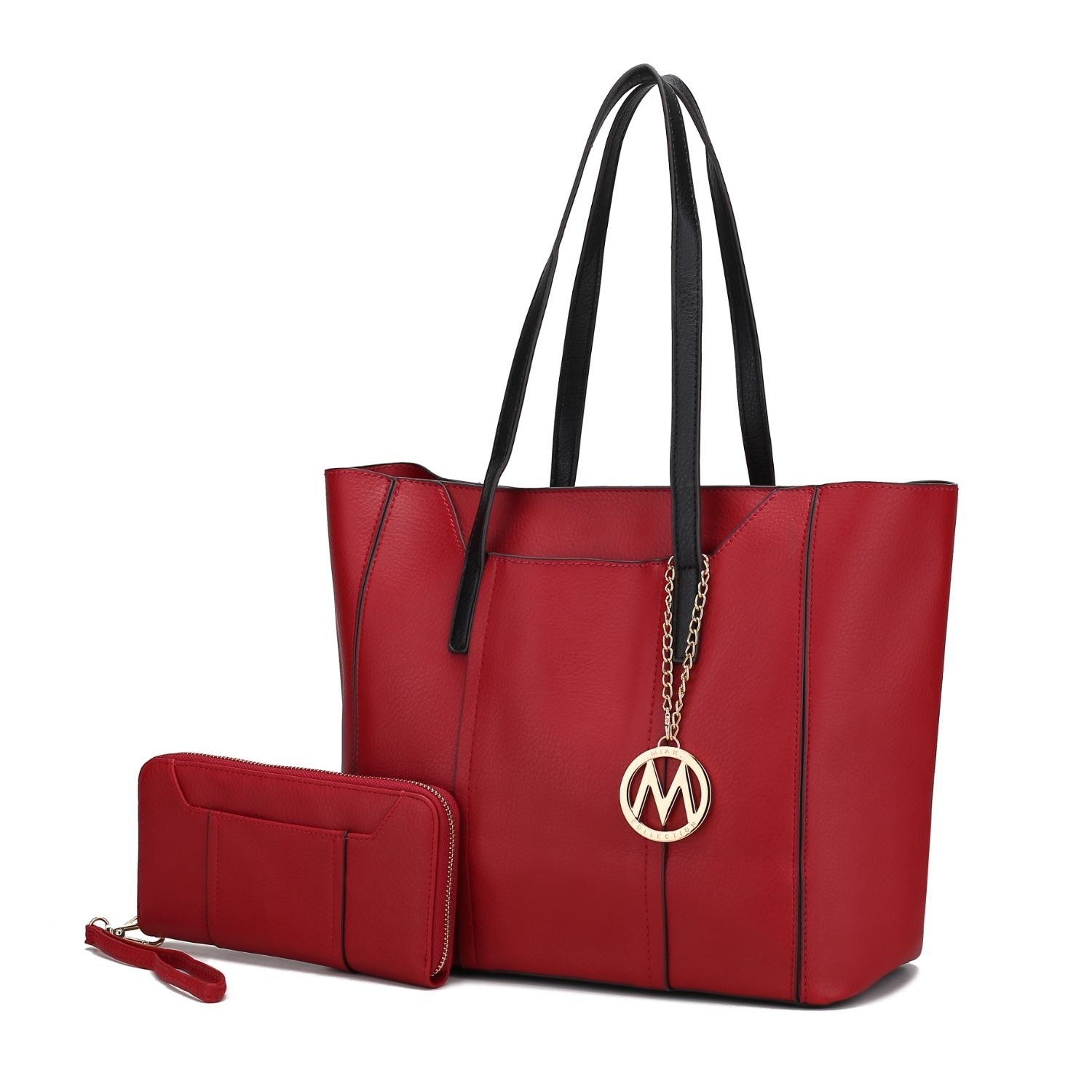 MKF Collection Dinah Light Weight Tote Handbag With Wallet By Mia K. - Red
