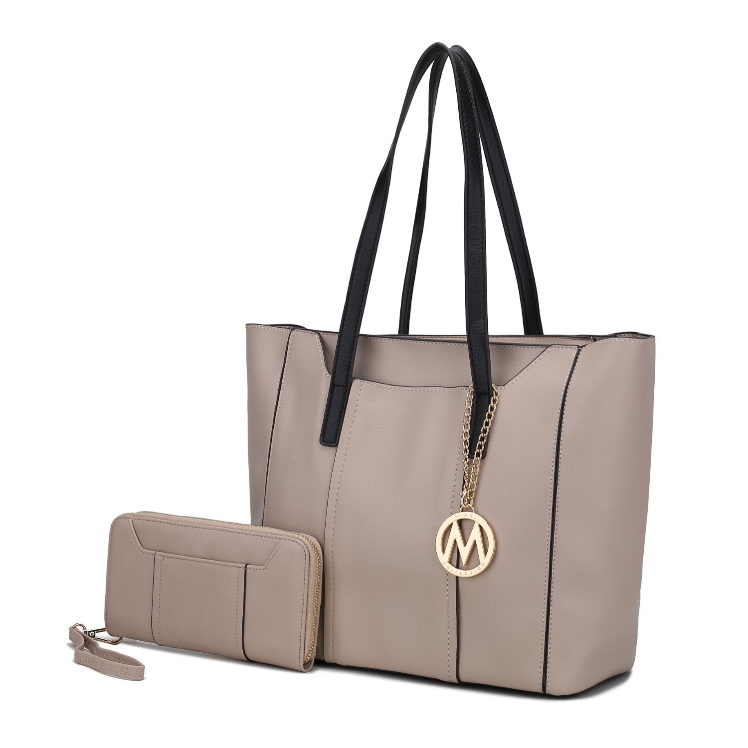 MKF Collection Dinah Light Weight Tote Handbag With Wallet By Mia K. - Taupe