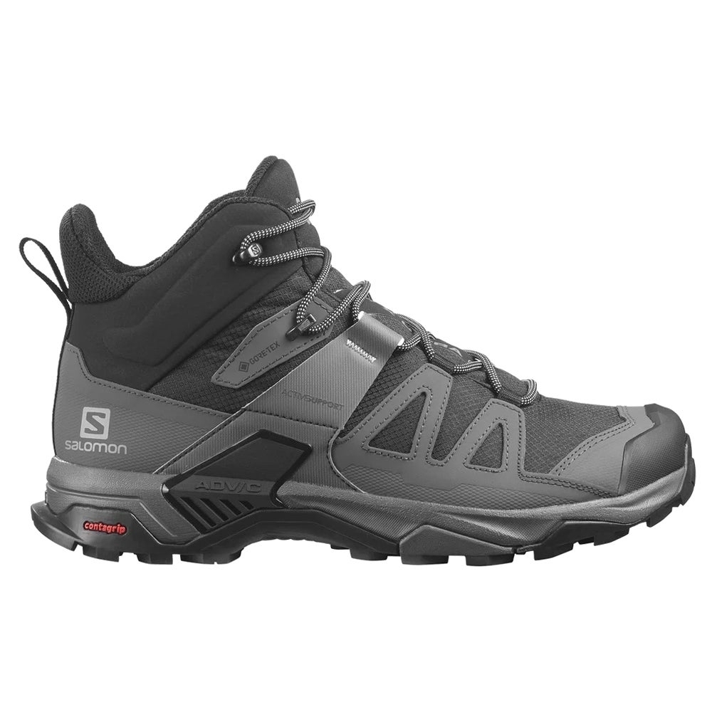 Salomon Men's X Ultra 4 Mid GORE-TEX Hiking Boots Black/Magnet/Pearl Blue - L41383400 Medium BLACK/MAGNET/PEARL BLUE - BLACK/MAGNET/PEARL BL