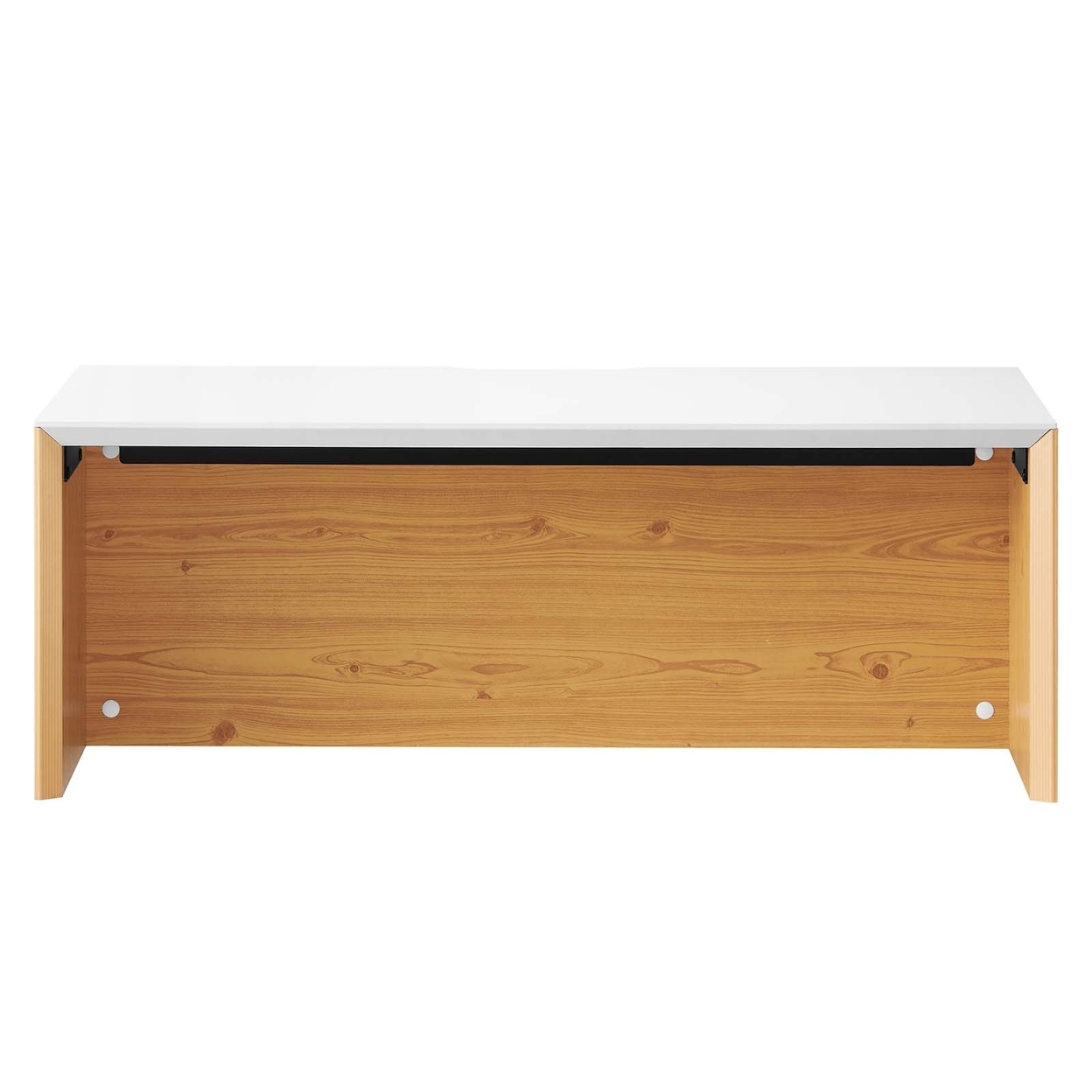 Kinetic 38 Wall-Mount Office Desk, White Natural