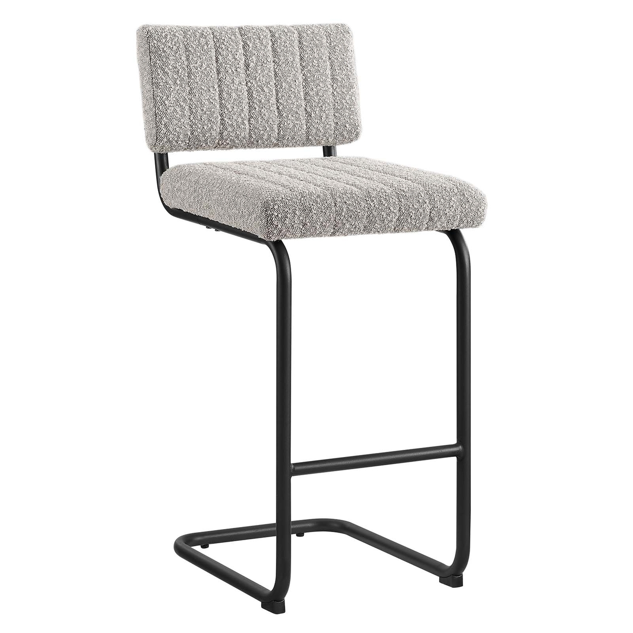 Parity Boucle Counter Stools - Set Of 2, Black Taupe