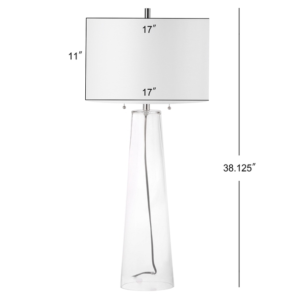 SAFAVIEH Lighting Myrtle Table Lamp Clear / Off White