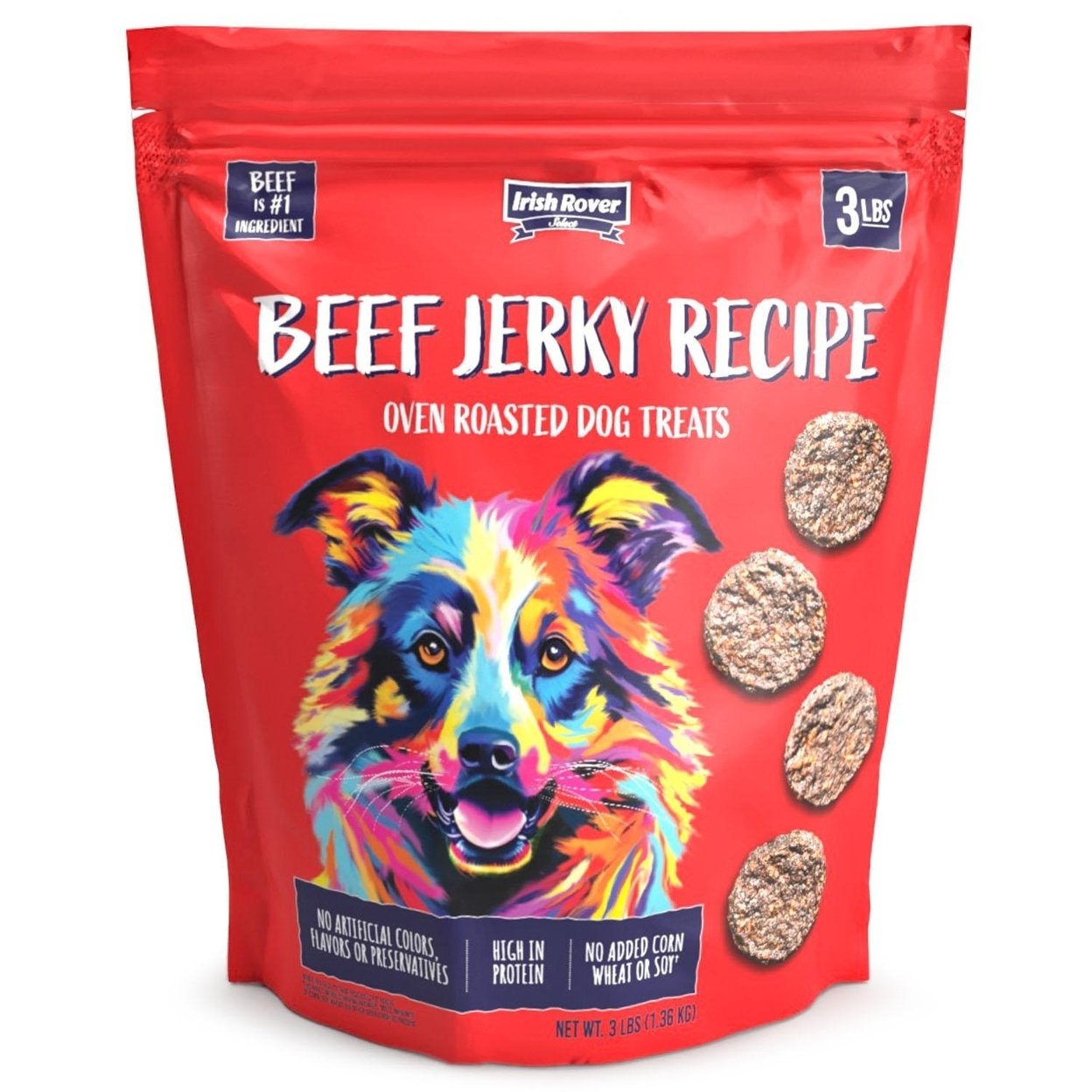Irish Rover Brisket Jerky Recipe Oven Roasted Dog Treats (48 Ounce)