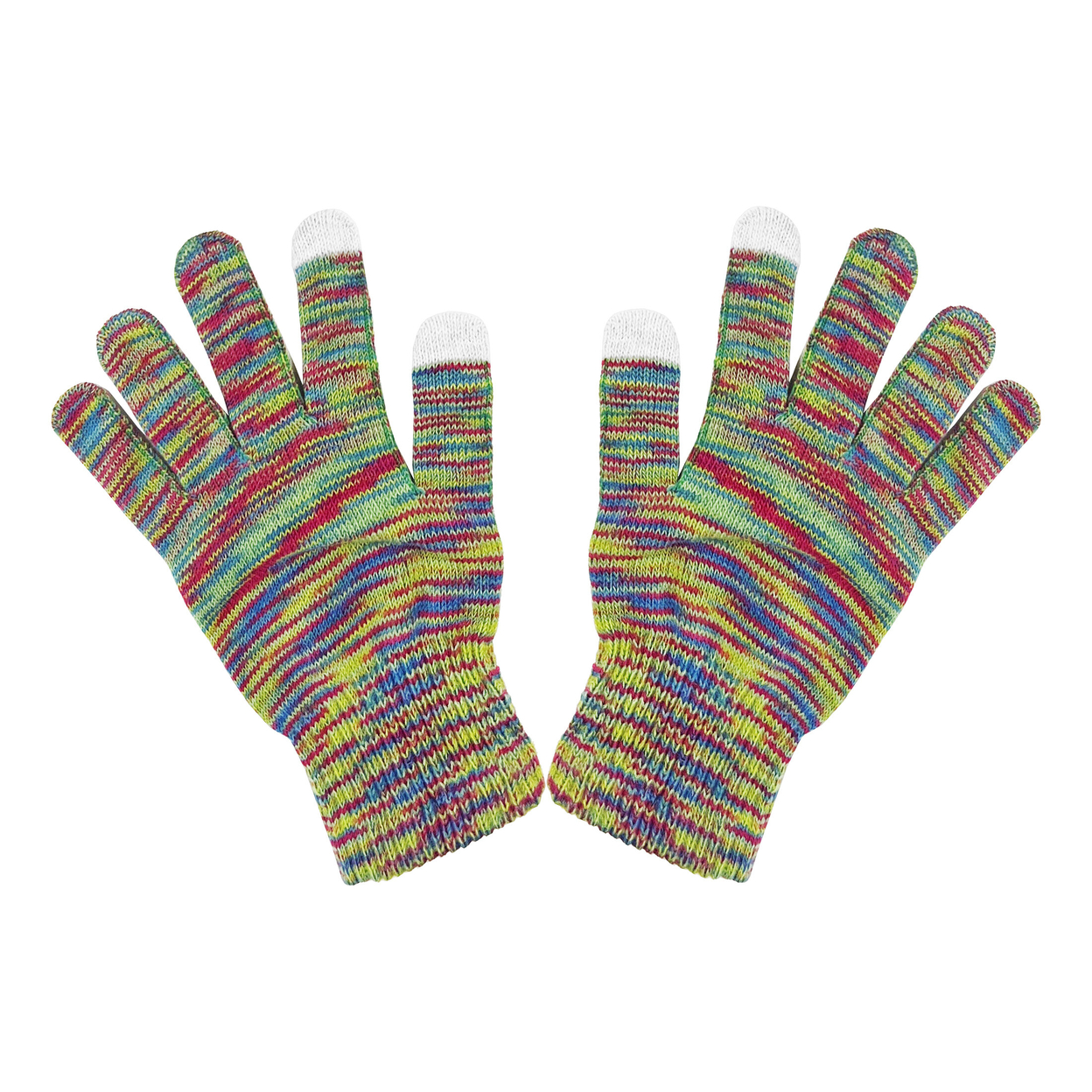 Women's Winter Warm-Soft Knit Touchscreen Multi-Tone Texting Gloves