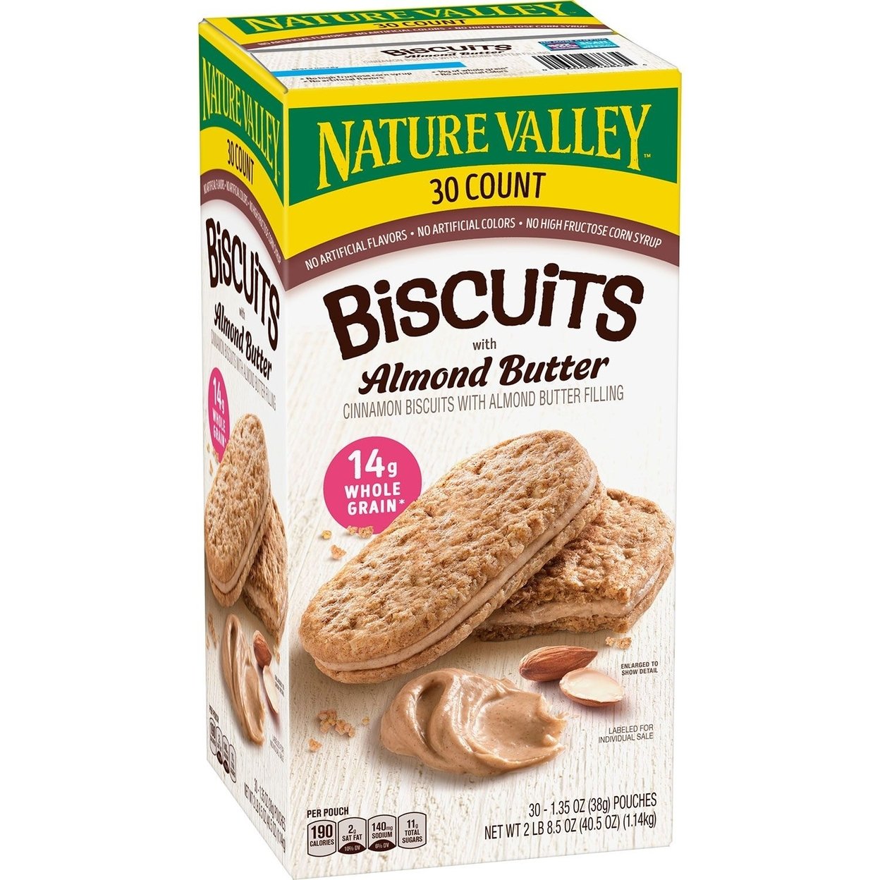 Nature Valley Biscuit Sandwich With Almond Butter (30 Count)