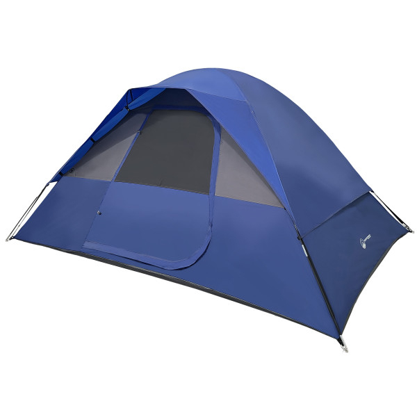 5 Person Camping Tent - Includes Rain Fly And Carrying Bag - Easy Set Up Tent For Backpacking, Hiking, Or Beach