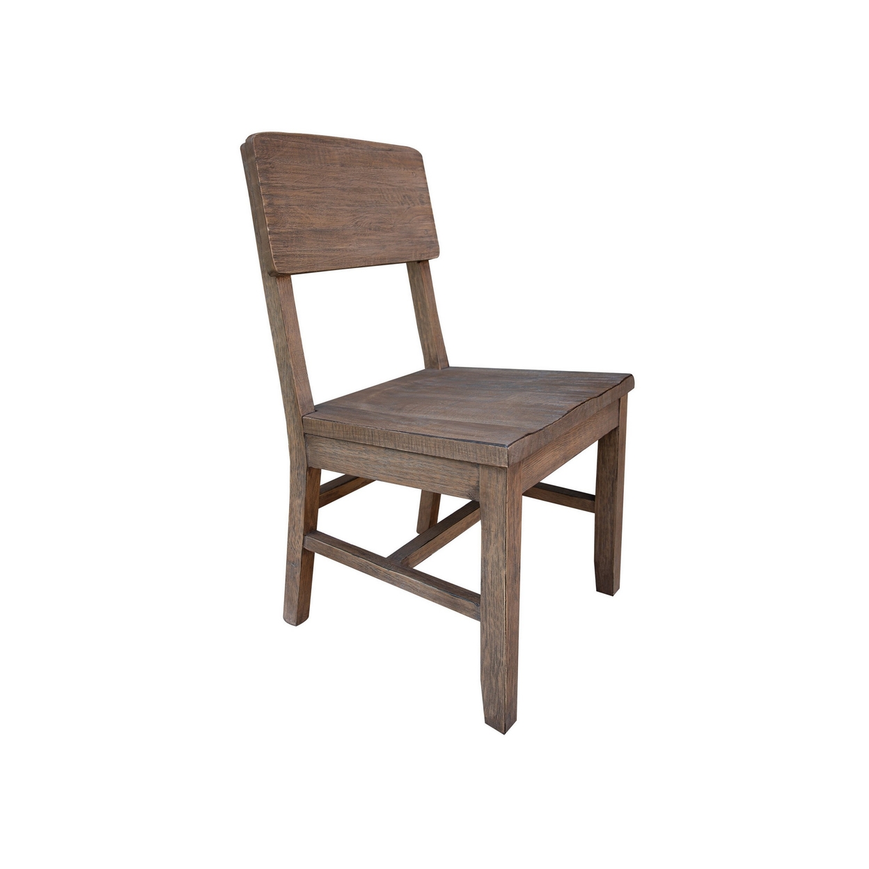 Kohl 19 Inch Dining Chair Set Of 2, Mango And Pine Wood Grains, Rich Brown- Saltoro Sherpi
